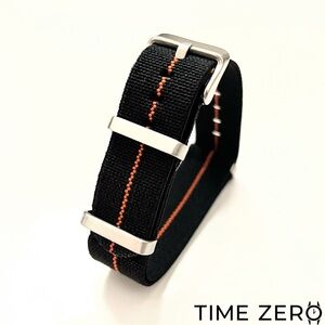 New Black/Orange M.N. NATO Variant Watch Strap (CLEARANCE)